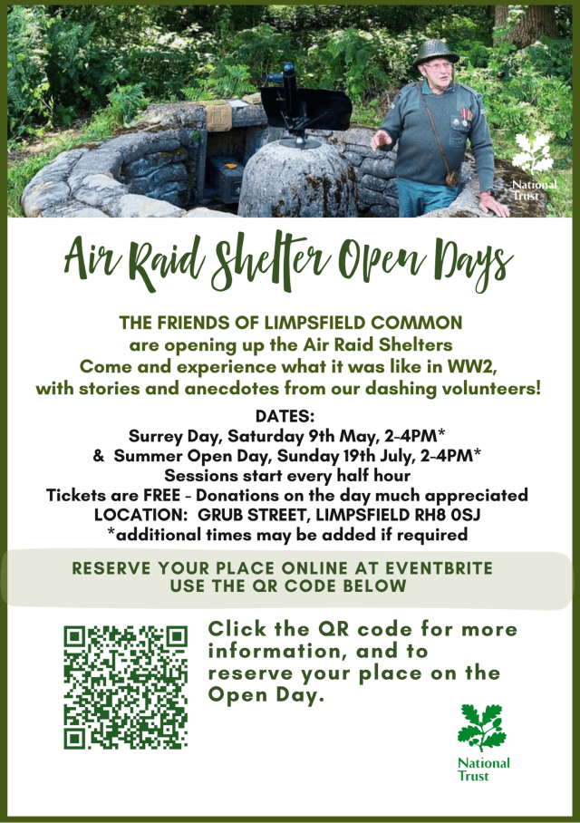 Air Raid Shelter Open Days 2026 - National Trust Limpsfield Common